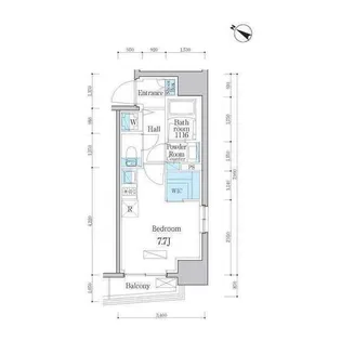 デュオフラッツ日本橋水天宮【4階】の間取り