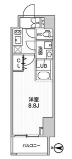 1Kの間取り画像