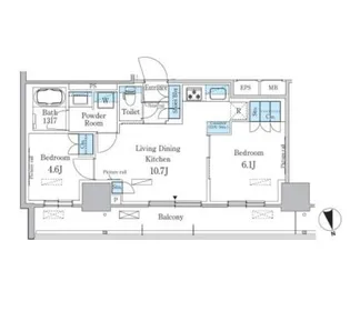パークアクシス東陽町・親水公園【3階】の間取り