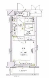 1Kの間取り画像