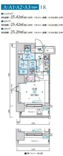 リヴシティ森下駅前【9階】の間取り