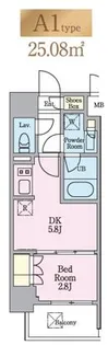 リビオメゾン木場【6階】の間取り