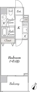 BluRock豊洲【6階】の間取り
