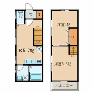 ジュネスII【1階】の間取り