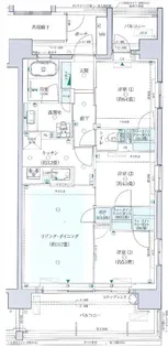 レジデンシャル門前仲町イースト【804号室】の間取り