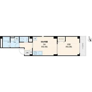 プラザN.J.A【5階】の間取り