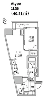 レジディア日本橋馬喰町II【7階】の間取り