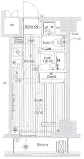 ガーラ・シティ深川森下【7階】の間取り