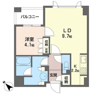 プライムメゾン銀座イースト【11階】の間取り