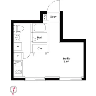 グラウンデュークス西大島【1階】の間取り