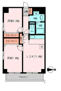 ドゥエル木場公園【8階】の間取り