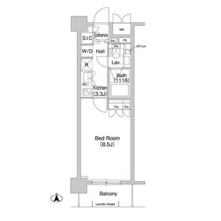 コンフォリア両国サウス【8階】の間取り