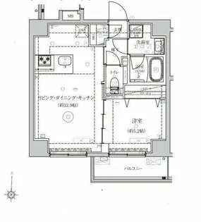 ベルシードアルファ押上イースト【7階】の間取り