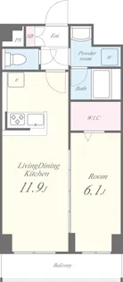 スカイガーデン錦糸町【4階】の間取り
