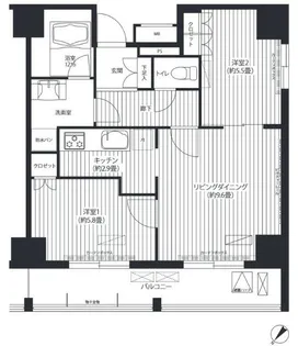 コスモグラン勝どき【3階】の間取り