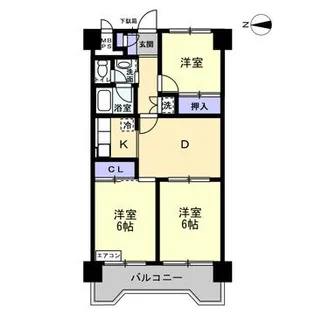 トーア南晴海マンション【613号室】の間取り