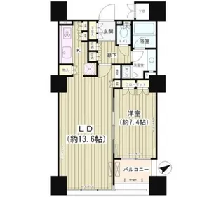 エンブレムコート明石町【16階】の間取り