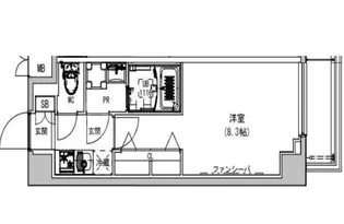 S-RESIDENCE本所吾妻橋【2階】の間取り