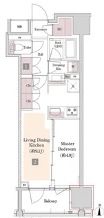 サンウッド錦糸町フラッツ【13階】の間取り