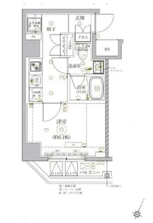 ベルシード門前仲町II【7階】の間取り