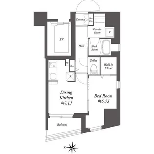 ドゥーエ亀戸II【10階】の間取り