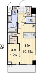 プロスペクト恩賜公園【4階】の間取り