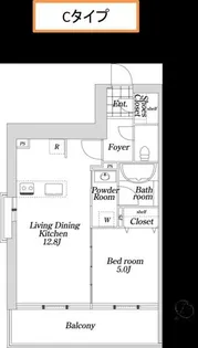 KDX大伝馬レジデンス【4階】の間取り