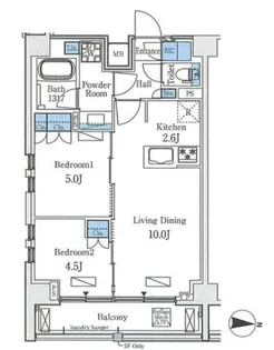 アクアレジデンス錦糸町【7階】の間取り