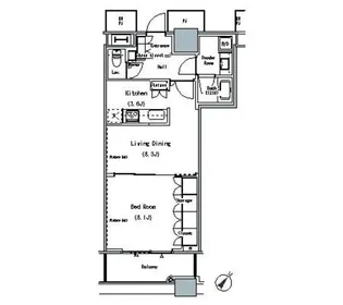 THE TOKYO TOWERS MIDTOWER【13階】の間取り