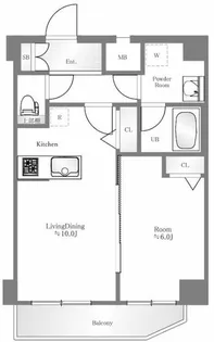 ティモーネ深川リーヴァ【6階】の間取り