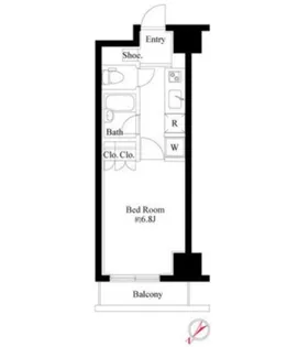 グランスイート銀座レスティモナーク【13階】の間取り