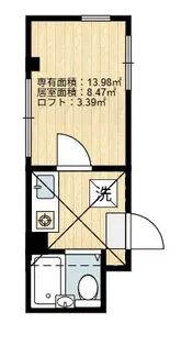 シャンテ亀戸天神橋【5階】の間取り