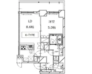 S−RESIDENCE月島【9階】の間取り