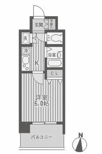 レジディア両国【2階】の間取り