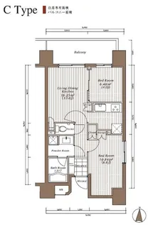 ザ・パーククロス錦糸町レジデンス【3階】の間取り