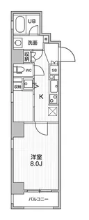 オーキッドレジデンス東日本橋【6階】の間取り