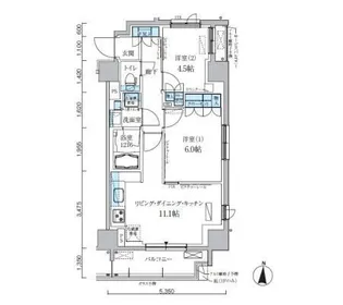 パークアクシス両国馬車通り【3階】の間取り