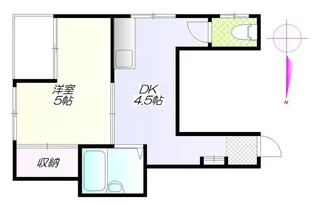フレンドリイ小柴屋ビル【502号室】の間取り