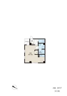 レピュア大島レジデンス【3階】の間取り