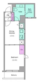 レジディア日本橋人形町【3階】の間取り