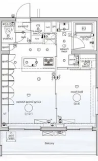 DIPS墨田RIVERSIDE【2階】の間取り