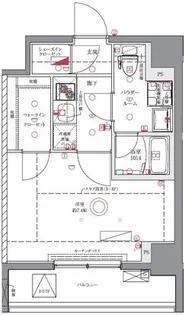 ユリカロゼAZ亀戸II【702号室】の間取り