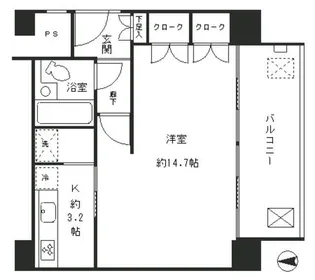リバー&タワー【11階】の間取り