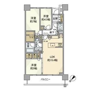 パークホームズ豊洲ザ レジデンス【18階】の間取り