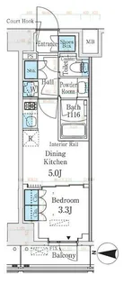 ベルファース錦糸町South【6階】の間取り