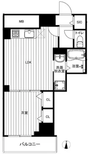 パレスシンシア江東橋【12階】の間取り