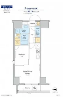 プラウドフラット両国イースト【3階】の間取り