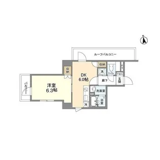 シャルム東陽【5階】の間取り