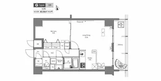 プラウドフラット隅田リバーサイド【4階】の間取り