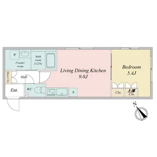 ラヴィエール清澄ガーデンテラス【4階】の間取り